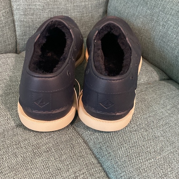 Sperry Authentic Original Float Cozy Boat Shoe Faux Fur Lined Navy Sz Men's 12 - Picture 3 of 9